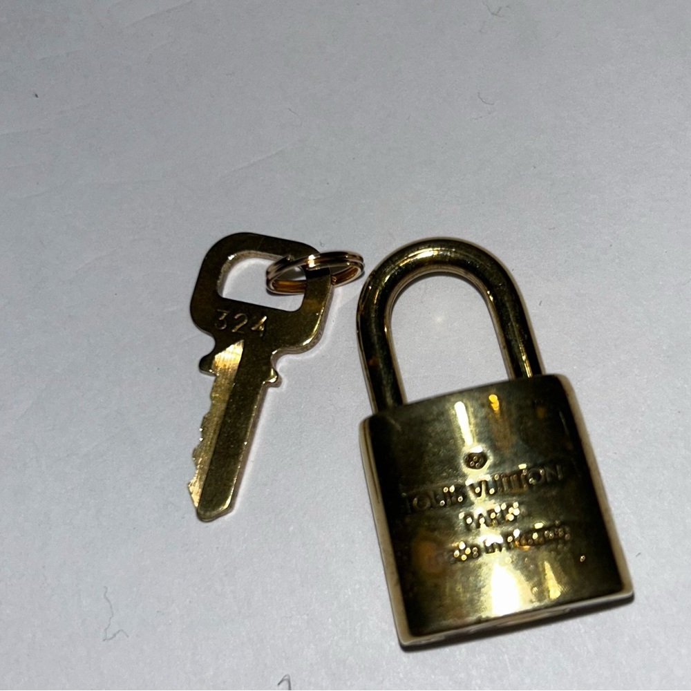 Gold Padlock and Key Set